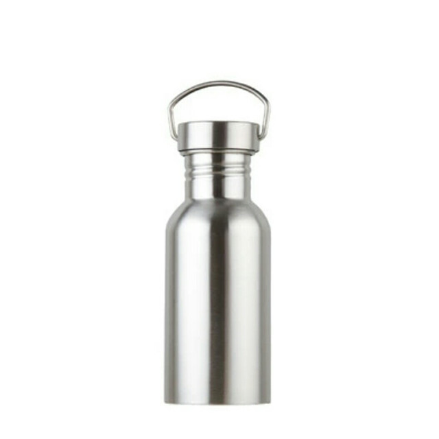 Custom Vacuum Bottle Thermos With Bamboo Cap, Free Sample Double Wall Stainless Steel Water Bottle
