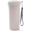 Good Quality Custom Biodegradable Wheat straw Water Bottle with Strap