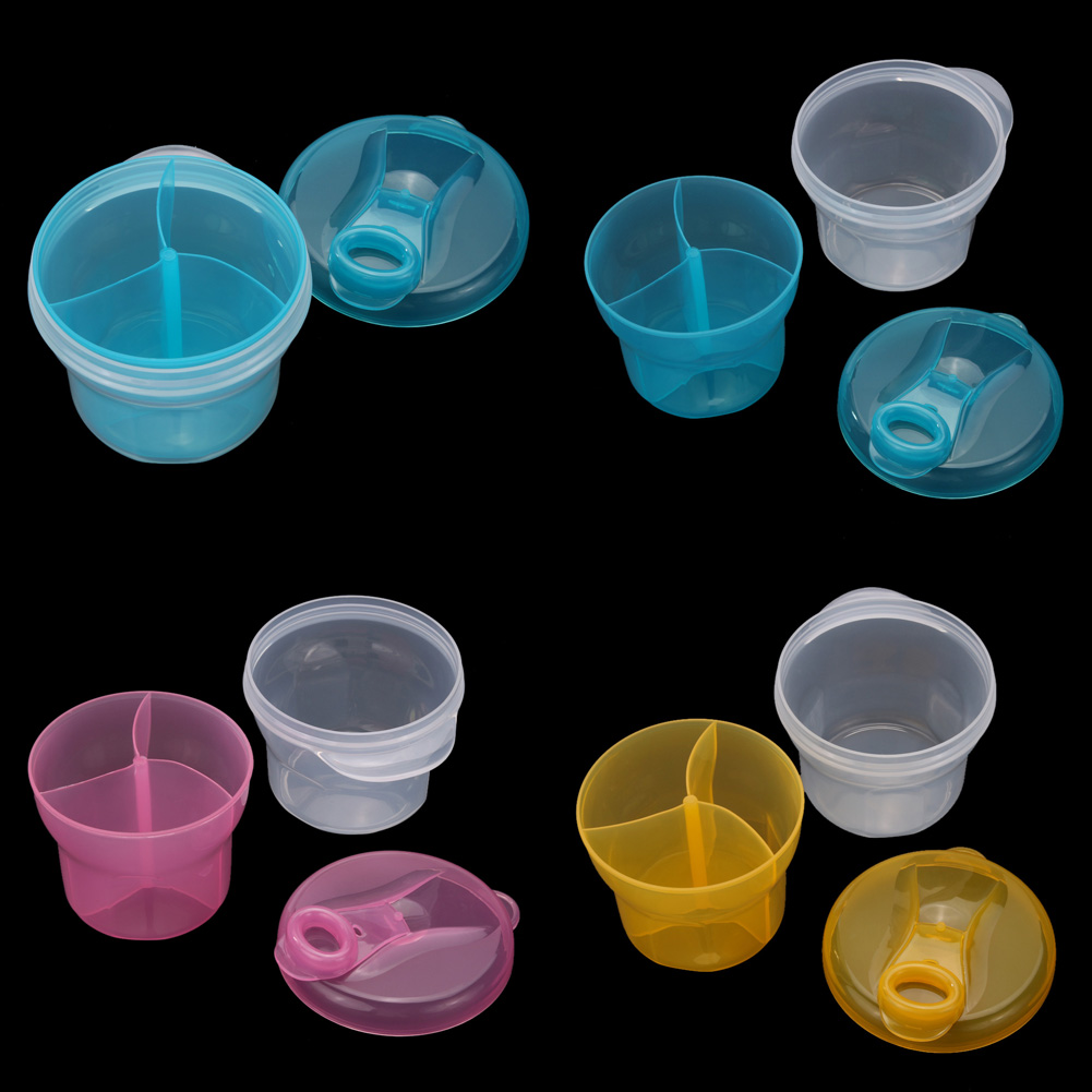 Baby Milk Powder ContainerThree Components with Rotating Lid