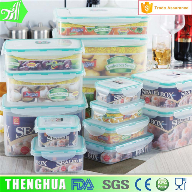 China supplier pp material 4 compartment lunch box,food storage