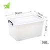 Wholesale durable multi purpose 5L-130L transparent stackable plastic box storage