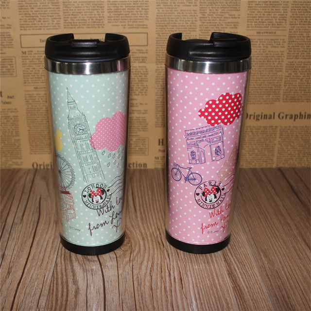 Double Wall Stainless Steel Vaccum Coffee Mug with Paper Insert Mug