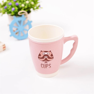 Unique Design BPA Free Wheat Straw Coffee Cup