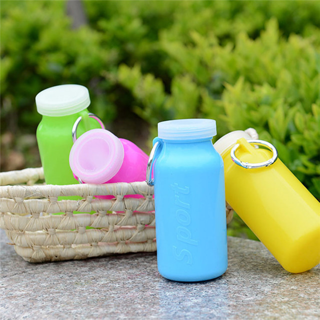 Cheap Good Quality Unique Design 500ml Foldable Water Bottle, Folding Water Bottle