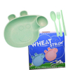 Creative Small Pig Tableware Cartoon Baby Feeding Bowl Product Cutlery Suit Gift Wheat Straw Dish Bowl