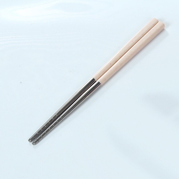 Hot Selling Wheat Straw Stainless Steel Chopsticks