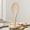 Free Sample Heath Wheat Straw Plastic Baby Rice Spoon