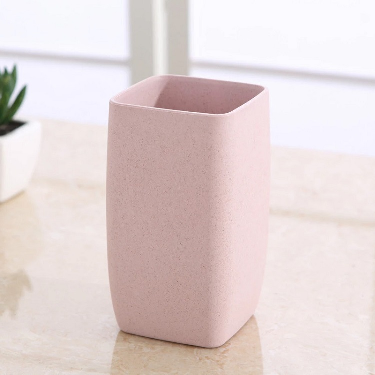 Biodegradable Wheat Straw Toothbrush Holder Water Cup