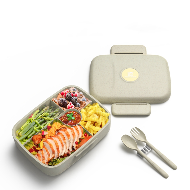 Plastic And Silicone Food Container Leak Proof Premium Quality Bento Lunch Box For Adults Kids with Lids