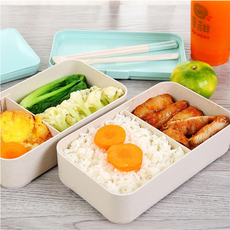 2018 Factory Double Layer Customized Attractive Price Plastic Kid Lunch Box Lunch Holder 