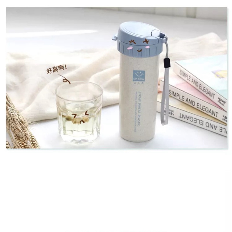 2019 New Fashion Wheat Platycodon Bottle Wheat Straw Water Bottle