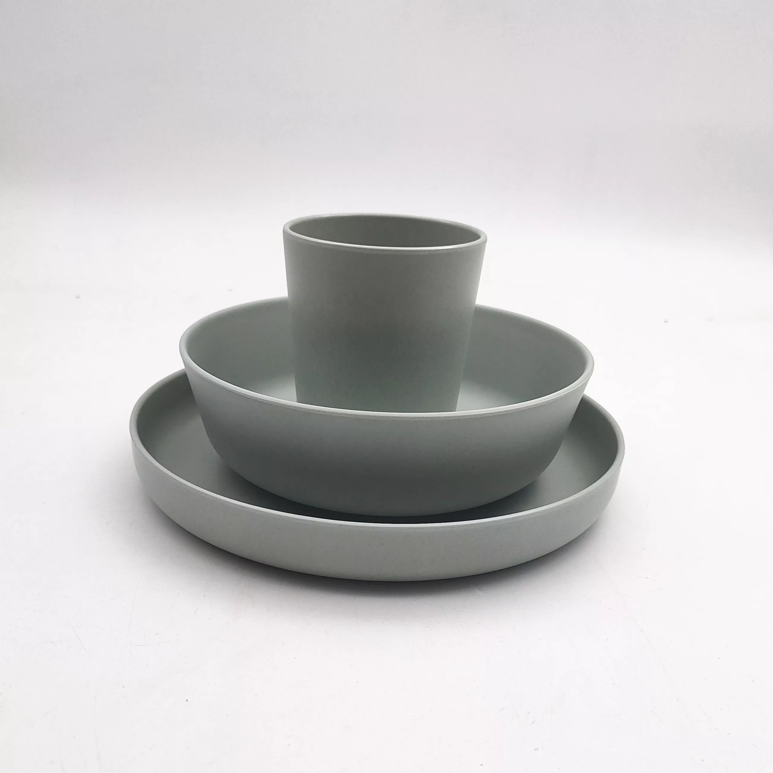 THVALUE Dinner set Dinnerware Sets Biodegradable Bamboo Plate Bamboo Fiber Tableware High Quality Factory Bowl Wholesale