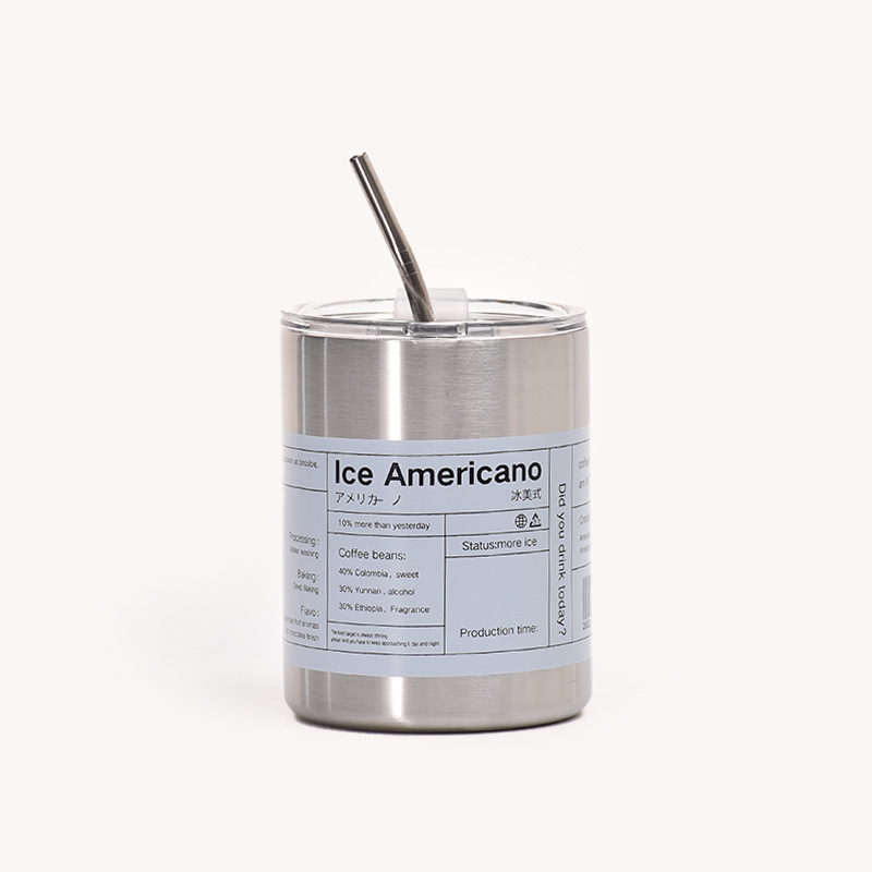 THVALUE 350ml/600ml Iced Coffee Stainless Steel Tumbler with Lid And Straw, 12 Oz Sublimation Tumblers, 20 Oz Coffee Tumbler Factory