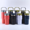 THVALUE 32 Oz/20 Oz wholesale Stainless Steel Car Tumbler for Cup Holder Double Wall Insulated Vacuum Coffee Mugs with straw and handle 