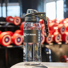 THVALUE 2.0L/2.7L Large Gallon Water Bottle with Time Marker And Handle Motivational Half Gallon Water Bottle with Straw 70oz