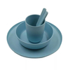 THVALUE Custom Eco-friendly PLA Bamboo Fibre Party Tableware Set Dinner Set Dinnerware Set with Salad Bowl