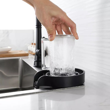 THVALUE Automatic Cup Washer Glass Rinser Cleaning Tool for Kitchen Sinks Bar Coffee Shop Washer Cleaner Glass Rinser Bar Glass Rinser