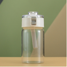THVALUE 350ml 500ml 800ml 1000ml Plastic Water Bottle with Straw Wholesale Kids Clear Water Bottle for School with Strap 