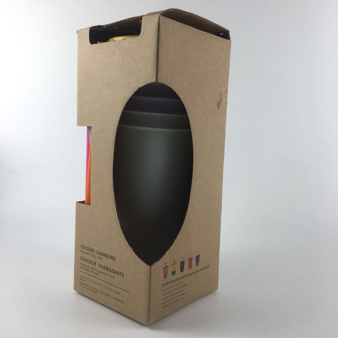 color changing plastic tumbler 24oz with lids and straw (12)