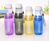 THVALUE 2 parts Detachable Japanese Cherry Sunny Tritan Plastic Portable Milk Sports Coke cola Soda Water Bottle Kids 