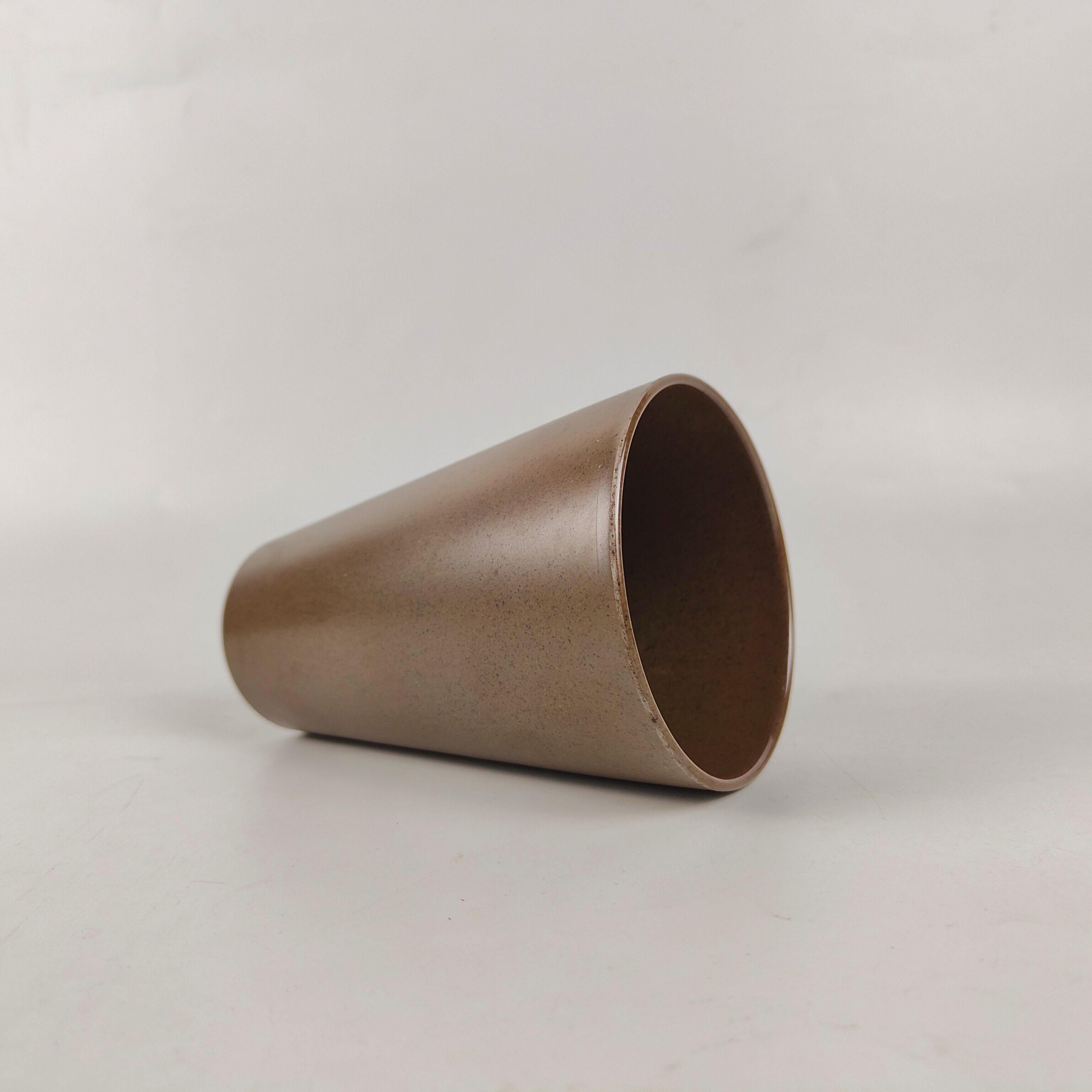 THVALUE Wholesale 450ml Coffee Grounds Melamine Mug Cup Eco-Friendly Bamboo Travel Mug Coffee Mugs With Silicone Lid 