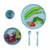 THVALUE Custom Eco-friendly PLA Bamboo Fibre Party Tableware Set Dinner Set Dinnerware Set with Salad Bowl