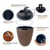 THVALUE Wholesale Coffee Grounds Mug Cup Eco-Friendly Travel Mug Coffee Mugs With Lid 350ml