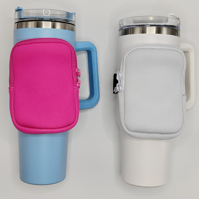 THVALUE Water Bottle Pouch for Stanley 40oz, 30oz, 20oz Tumbler, Water Bottle Fanny Pack for Stanley Gym Bottle Handheld Caddy for Stanley Cup Accessories for Women Men