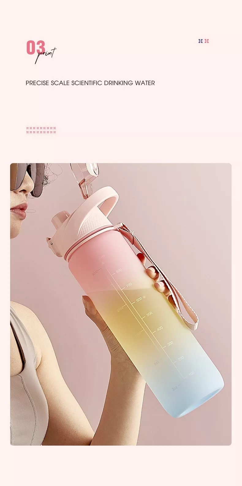 1100ml sports water bottle workout bottle (3)