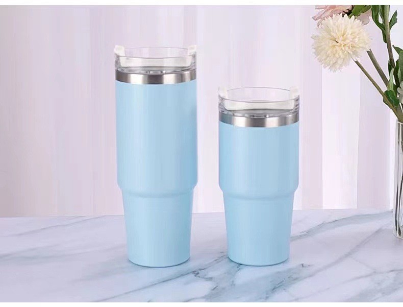 THVALUE 32 Oz/20 Oz Stainless Steel Insulate Tumbler for Car Cup Holder Double Wall Insulated Vacuum Coffee Mugs