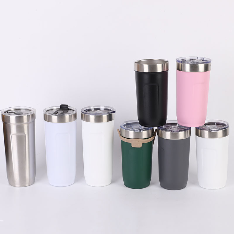 710ml steel coffee tumbler with lid 