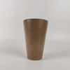 THVALUE Wholesale 450ml Coffee Grounds Melamine Mug Cup Eco-Friendly Bamboo Travel Mug Coffee Mugs With Silicone Lid 