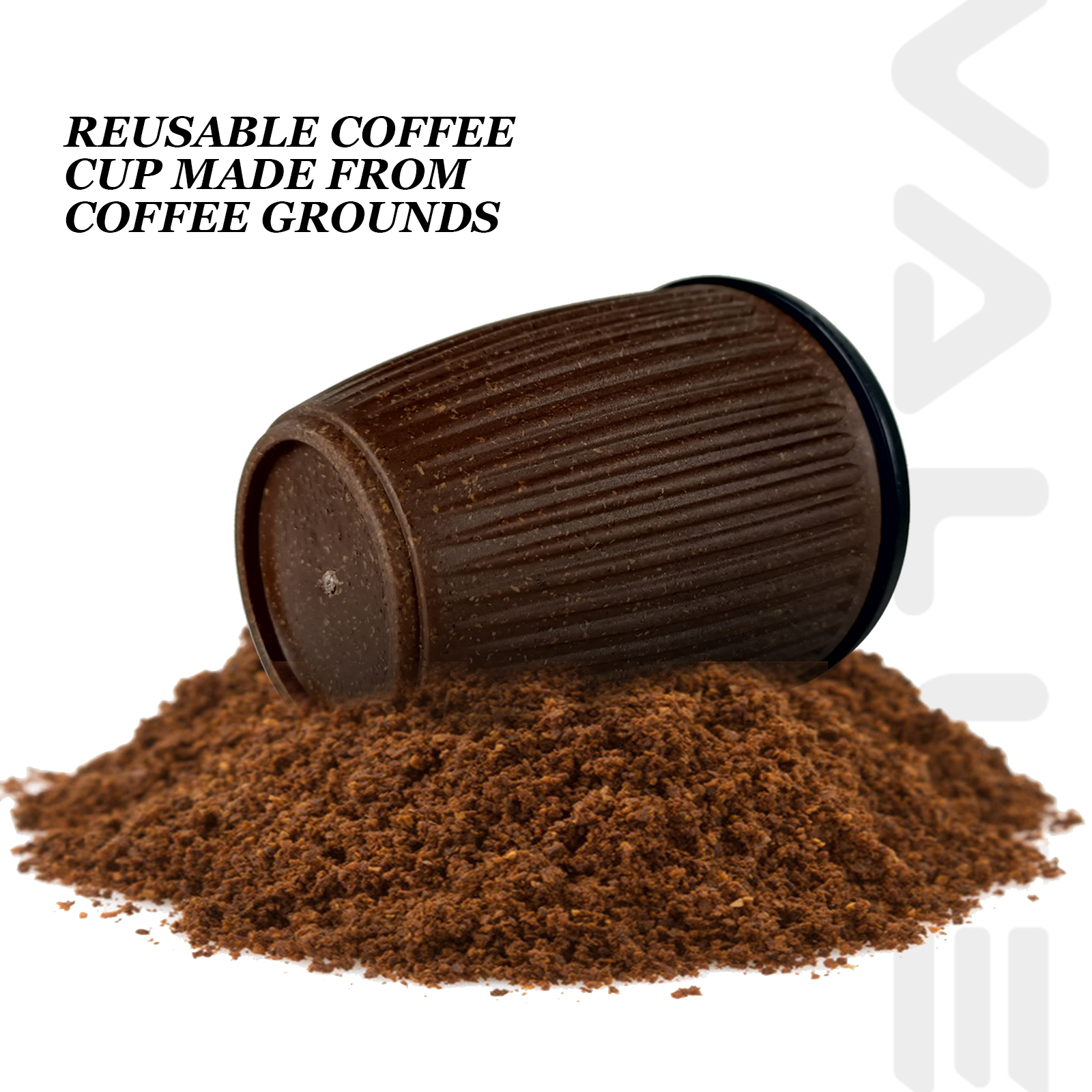 THVALUE Wholesale Coffee Grounds Mug Cup Eco-Friendly Travel Mug Coffee Mugs With Lid 350ml