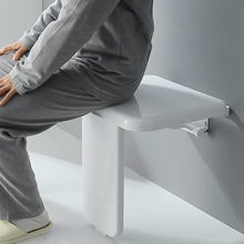 THVALUE Foldable Shower Seat Wall Mounted Arcwares Folding Shower Seat for Seniors, Disableds,Pregnants-Maximum Load 660lb(300kg)