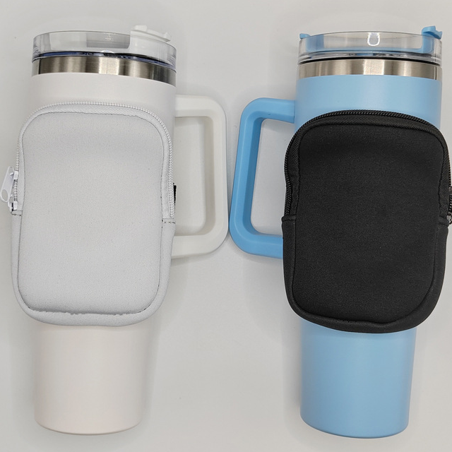 THVALUE Water Bottle Pouch for Stanley 40oz, 30oz, 20oz Tumbler, Water Bottle Fanny Pack for Stanley Gym Bottle Handheld Caddy for Stanley Cup Accessories for Women Men