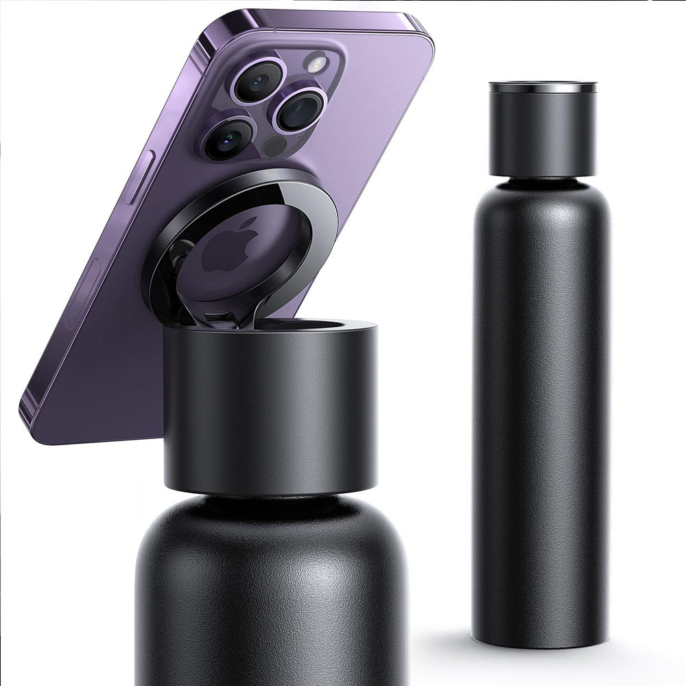 THVALUE Leak Proof Sport MagSafe Magnetic Bottle Stainless Steel Insulated Water Bottle With Magsaft Phone Mount