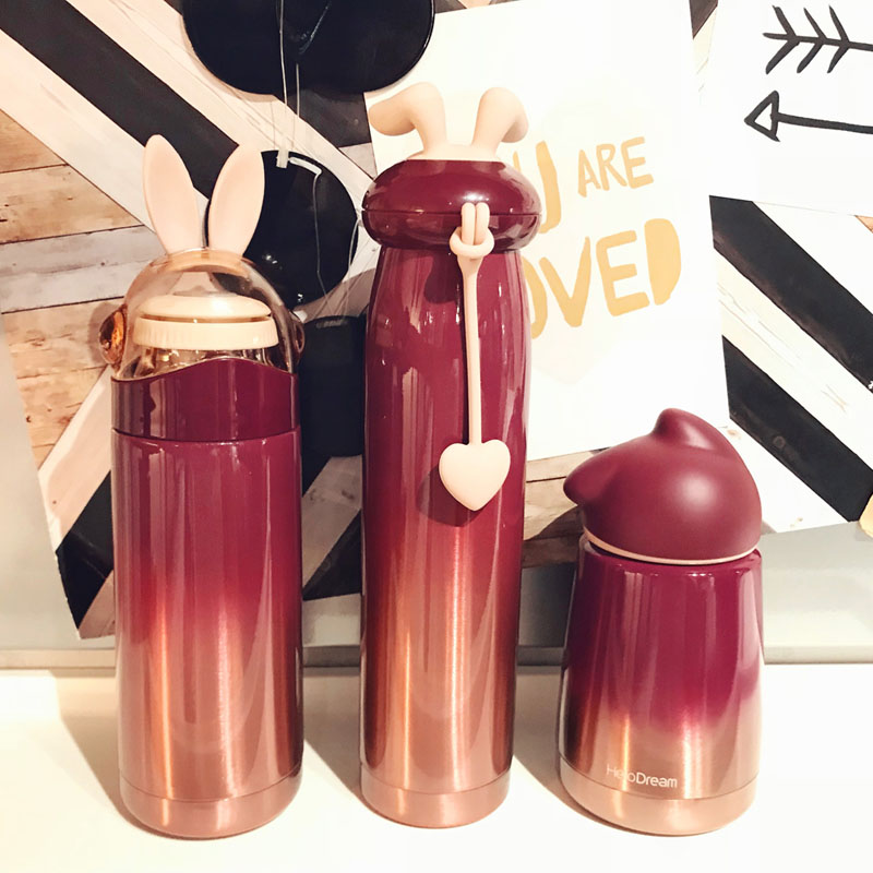 Stainless Steel Thermos ottle Thermo Mug Gift Cute Kid Tumbler Thermal Vacuum Flask Thermos Cup
