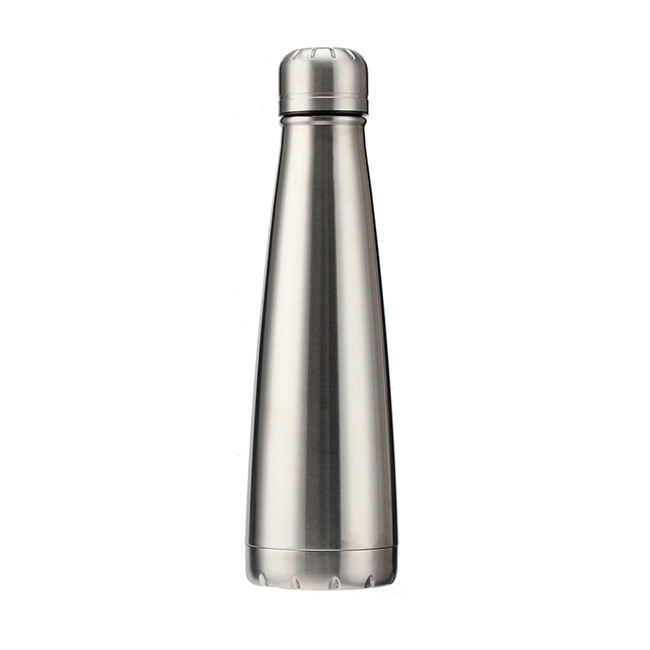 New Double wall Vacuum insulated Coke Shape 500ml stainless steel water bottle with sealed Lid