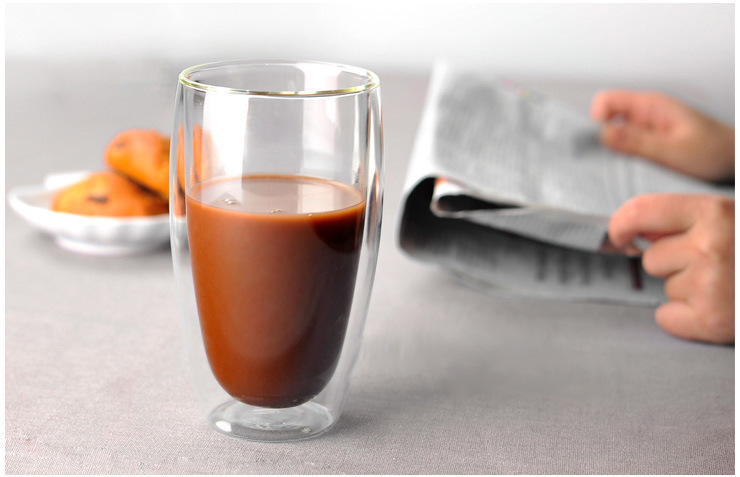 Manufacturers Produce Wholesale Heat-resistant Glass Egg Cup Creative Double-layer Glass Coffee Cup Beverage Cup Custom