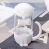 Cat/Dog Glass Tea Cup With Strainer/filter/infuser