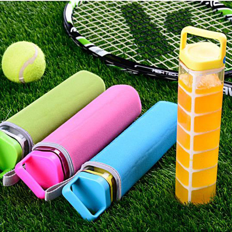 BPA Free New Portable Plastic Drinking Water Bottle with Ice Tray