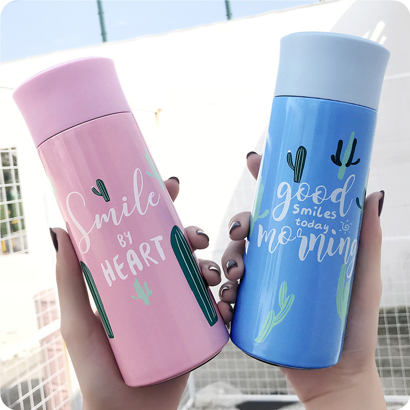 Harajuku Student Cactus Small Fresh Water Cup Female Creative Cute Portable Mug Cup