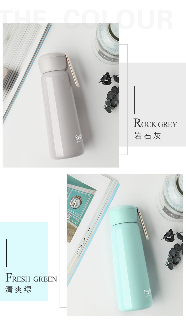 simple stainless steel bottle with handle supplier