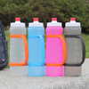 Collaposible Custom Logo Sports Portable Silicone Drinking Cup Folded Water Bottles