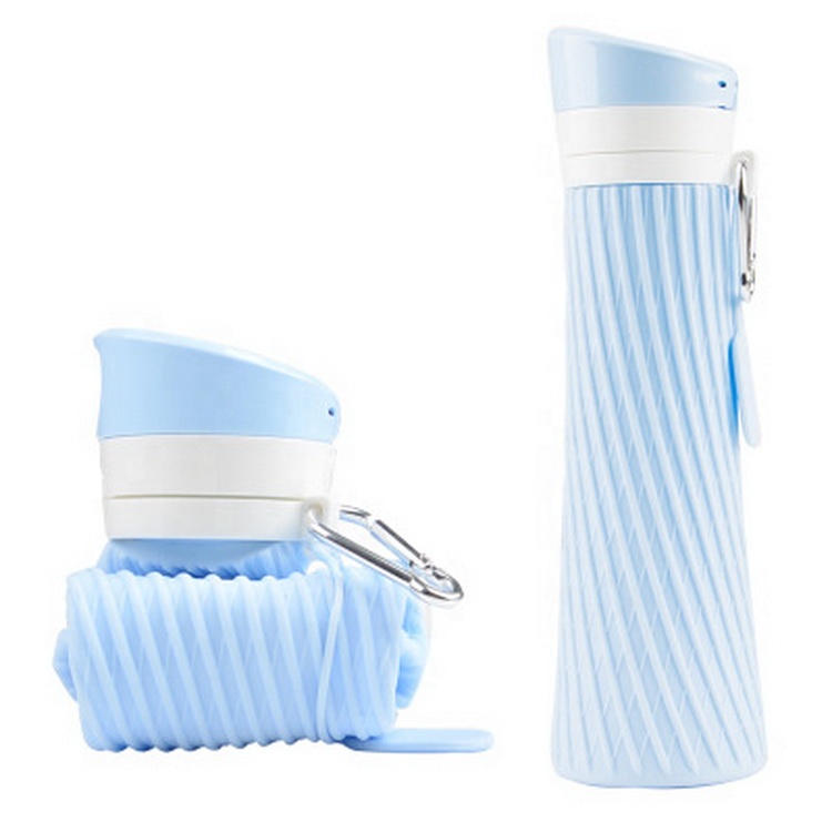 Custom Collaposible Thin Coffee Cup Mugs PP Silicone Folded Water Bottles