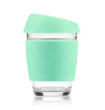 BPA Free Cup Custom Clear Borosilicate Glass Travel Mug Reusable Coffee Cup Glass Travel Cup For Coffee