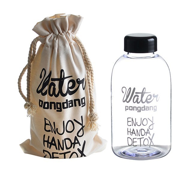 Gift Detox My Bottle Milk Tea Clean Sport Shaker Bottle With Bag