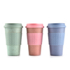 Customized Logo Acceptable Wheat Straw Cup, Biodegradable Coffee Cup