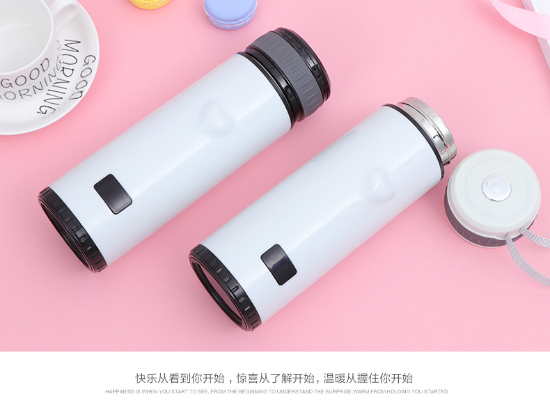 Double Insulated stainless steel smart water bottle with Temperature touch screen