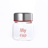 Summer new high borosilicate glass cute my cup hand cup portable outdoor water cup print logo